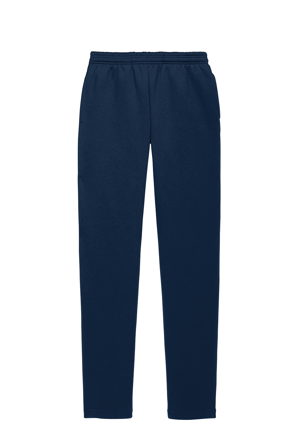 Sport-Tek ST257 Mens Open Bottom Sweatpants w/ Pockets True Navy Blue Flat Front