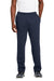 Sport-Tek ST257 Mens Open Bottom Sweatpants w/ Pockets True Navy Blue Model Front