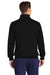 Sport-Tek ST259 Mens Shrink Resistant Fleece Full Zip Sweatshirt Black Model Back