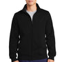 Sport-Tek Mens Shrink Resistant Fleece Full Zip Sweatshirt - Black