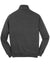 Sport-Tek ST259 Mens Shrink Resistant Fleece Full Zip Sweatshirt Heather Graphite Grey Flat Back