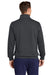 Sport-Tek ST259 Mens Shrink Resistant Fleece Full Zip Sweatshirt Heather Graphite Grey Model Back