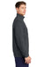 Sport-Tek ST259 Mens Shrink Resistant Fleece Full Zip Sweatshirt Heather Graphite Grey Model Side