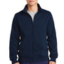 Sport-Tek Mens Shrink Resistant Fleece Full Zip Sweatshirt - True Navy Blue