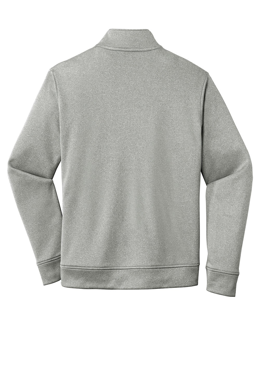 Sport-Tek ST263 Mens Heather Sport-Wick Moisture Wicking Fleece 1/4 Zip Sweatshirt Heather Dark Silver Grey Flat Back