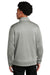 Sport-Tek ST263 Mens Heather Sport-Wick Moisture Wicking Fleece 1/4 Zip Sweatshirt Heather Dark Silver Grey Model Back