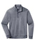 Sport-Tek ST263 Mens Heather Sport-Wick Moisture Wicking Fleece 1/4 Zip Sweatshirt Heather True Navy Blue Flat Front