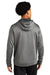 Sport-Tek ST264 Mens Heather Sport-Wick Moisture Wicking Fleece Hooded Sweatshirt Hoodie Heather Black Model Back