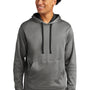 Sport-Tek Mens Heather Sport-Wick Moisture Wicking Fleece Hooded Sweatshirt Hoodie - Heather Black