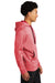 Sport-Tek ST264 Mens Heather Sport-Wick Moisture Wicking Fleece Hooded Sweatshirt Hoodie Heather Deep Red Model Side