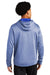 Sport-Tek ST264 Mens Heather Sport-Wick Moisture Wicking Fleece Hooded Sweatshirt Hoodie Heather True Royal Blue Model Back