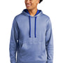 Sport-Tek Mens Heather Sport-Wick Moisture Wicking Fleece Hooded Sweatshirt Hoodie - Heather True Royal Blue