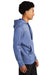 Sport-Tek ST264 Mens Heather Sport-Wick Moisture Wicking Fleece Hooded Sweatshirt Hoodie Heather True Royal Blue Model Side