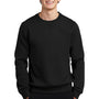 Sport-Tek Mens Shrink Resistant Fleece Crewneck Sweatshirt - Black