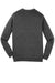 Sport-Tek ST266 Mens Shrink Resistant Fleece Crewneck Sweatshirt Heather Graphite Grey Flat Back