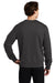 Sport-Tek ST266 Mens Shrink Resistant Fleece Crewneck Sweatshirt Heather Graphite Grey Model Back