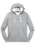 Sport-Tek ST271 Mens Lace Up Fleece Hooded Sweatshirt Hoodie Heather Grey Flat Front