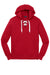 Sport-Tek ST271 Mens Lace Up Fleece Hooded Sweatshirt Hoodie Deep Red Flat Front