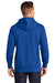 Sport-Tek ST271 Mens Lace Up Fleece Hooded Sweatshirt Hoodie True Royal Blue Model Back