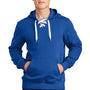 Sport-Tek Mens Lace Up Fleece Hooded Sweatshirt Hoodie - True Royal Blue