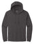 Sport-Tek ST272 Mens French Terry Hooded Sweatshirt Hoodie Heather Black Flat Front