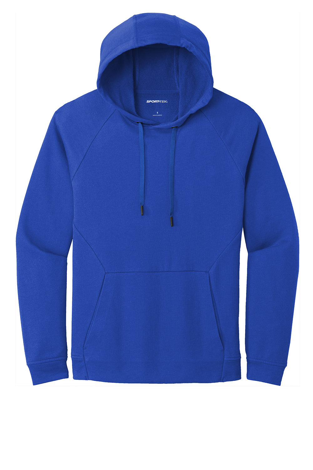 Sport-Tek ST272 Mens French Terry Hooded Sweatshirt Hoodie True Royal Blue Flat Front