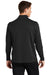 Sport-Tek ST273 Mens French Terry 1/4 Zip Sweatshirt Black Model Back