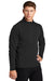 Sport-Tek ST273 Mens French Terry 1/4 Zip Sweatshirt Heather Black Model 3q