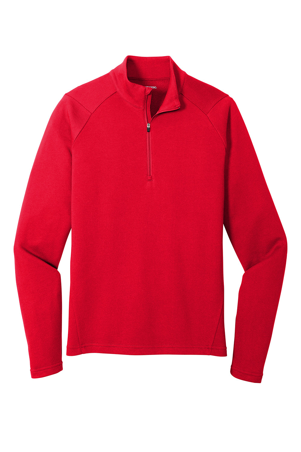 Sport-Tek ST273 Mens French Terry 1/4 Zip Sweatshirt True Red Flat Front