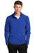 Sport-Tek ST273 Mens French Terry 1/4 Zip Sweatshirt True Royal Blue Model Front