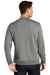 Sport-Tek ST274 Mens French Terry Full Zip Bomber Jacket Concrete Grey Model Back