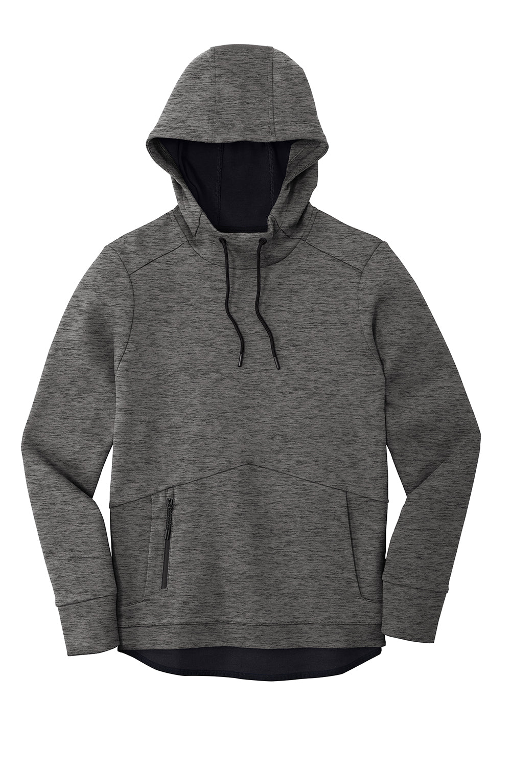 Sport-Tek ST280 Mens Triumph Fleece Hooded Sweatshirt Hoodie Heather Dark Grey Flat Front