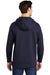 Sport-Tek ST280 Mens Triumph Fleece Hooded Sweatshirt Hoodie Navy Blue Model Back