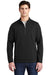 Sport-Tek ST281 Mens Triumph Fleece 1/4 Zip Sweatshirt Black Model Front