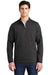 Sport-Tek ST281 Mens Triumph Fleece 1/4 Zip Sweatshirt Heather Black Model Front