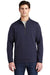 Sport-Tek ST281 Mens Triumph Fleece 1/4 Zip Sweatshirt Navy Blue Model Front