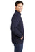 Sport-Tek ST281 Mens Triumph Fleece 1/4 Zip Sweatshirt Navy Blue Model Side