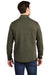 Sport-Tek ST281 Mens Triumph Fleece 1/4 Zip Sweatshirt Heather Olive Green Model Back