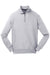 Sport-Tek ST283 Mens Fleece 1/4 Zip Sweatshirt Heather Grey Flat Front