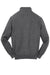 Sport-Tek ST283 Mens Fleece 1/4 Zip Sweatshirt Heather Graphite Grey Flat Back