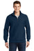 Sport-Tek ST283 Mens Fleece 1/4 Zip Sweatshirt True Navy Blue Model Back