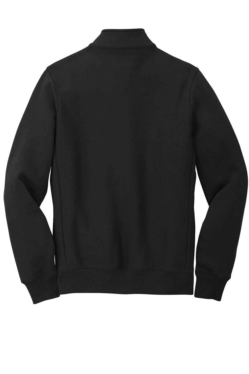 Sport-Tek ST284 Mens Full Zip Sweatshirt Black Flat Back