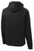 Sport-Tek ST290 Mens Repel Moisture Wicking Hooded Sweatshirt Hoodie Black Flat Back