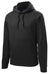 Sport-Tek ST290 Mens Repel Moisture Wicking Hooded Sweatshirt Hoodie Black Flat Front