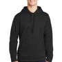 Sport-Tek Mens Repel Moisture Wicking Hooded Sweatshirt Hoodie - Black