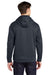 Sport-Tek ST290 Mens Repel Moisture Wicking Hooded Sweatshirt Hoodie Graphite Grey Model Back