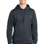 Sport-Tek Mens Repel Moisture Wicking Hooded Sweatshirt Hoodie - Graphite Grey