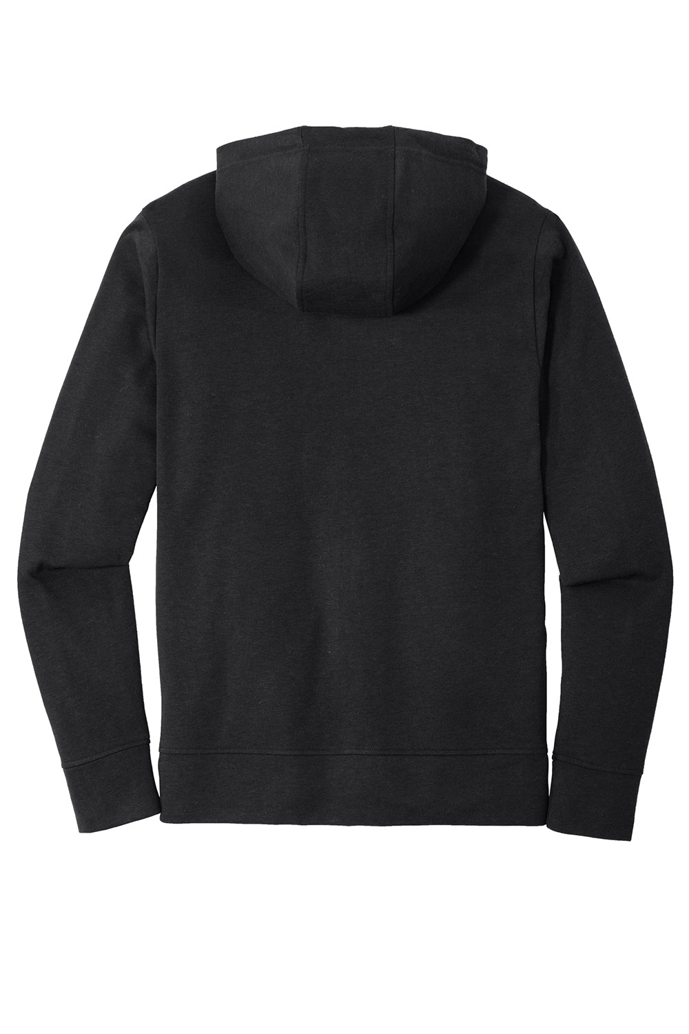 Sport-Tek ST293 Mens Moisture Wicking Fleece Full Zip Hooded Sweatshirt Hoodie Black Flat Back