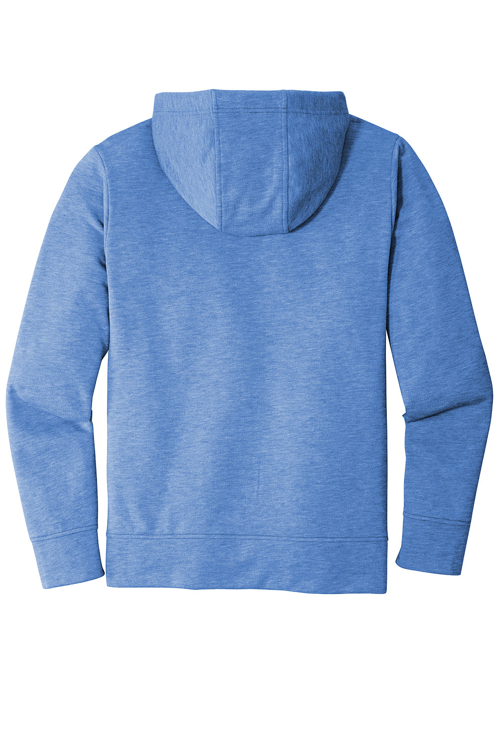 Sport-Tek ST293 Mens Moisture Wicking Fleece Full Zip Hooded Sweatshirt Hoodie Heather True Royal Blue Flat Back