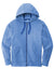 Sport-Tek ST293 Mens Moisture Wicking Fleece Full Zip Hooded Sweatshirt Hoodie Heather True Royal Blue Flat Front